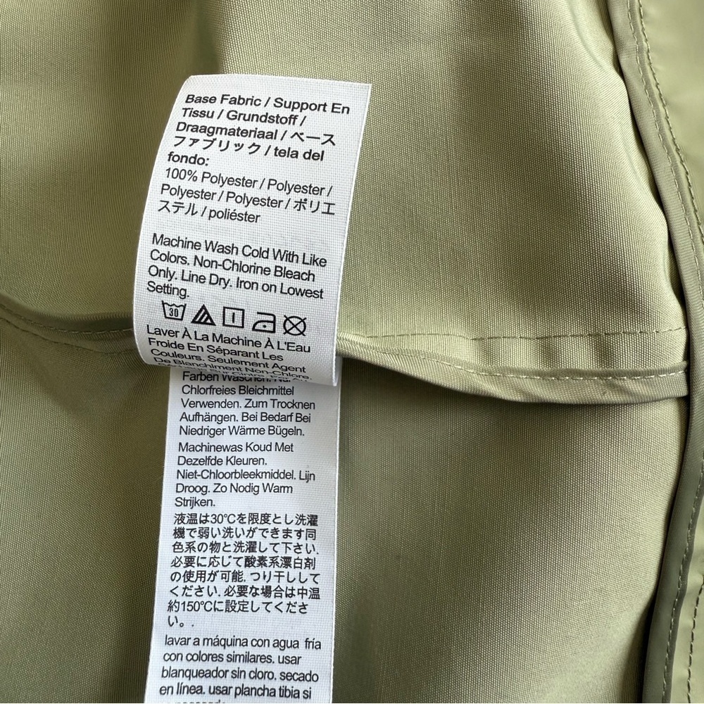 J Crew Green Double-breasted raincoat size MP - Picture 12 of 16